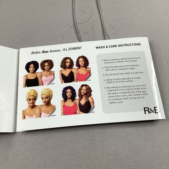 R&B RL-WE #1 Jet Black Premium Synthetic Blend Wig Adjustable - Picture 10 of 10